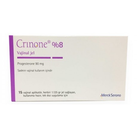 Crinone Vaginal Gel 8% ingredient progesterone 15 Applicators