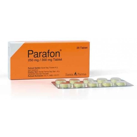 Parafon 250 MG/300 MG (Chlorzoxazone) 20 Tablets