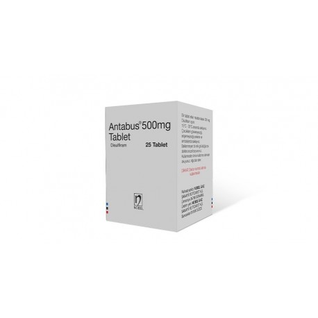 Antabuse (Disulfiram) 500 Mg 25 Tablets