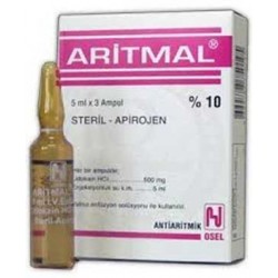 Aritmal (Lidocaine) 100 Mg 5 ML 5 Vial