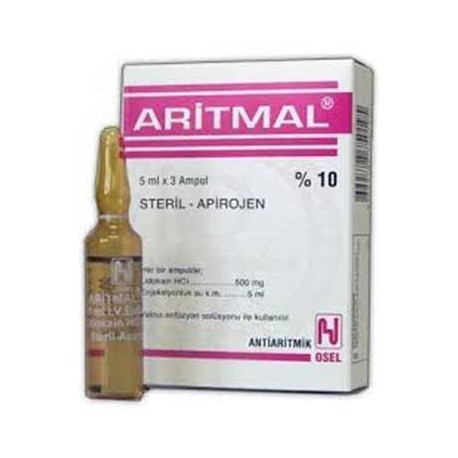 Aritmal (Lidocaine) 100 Mg 5 ML 5 Vial